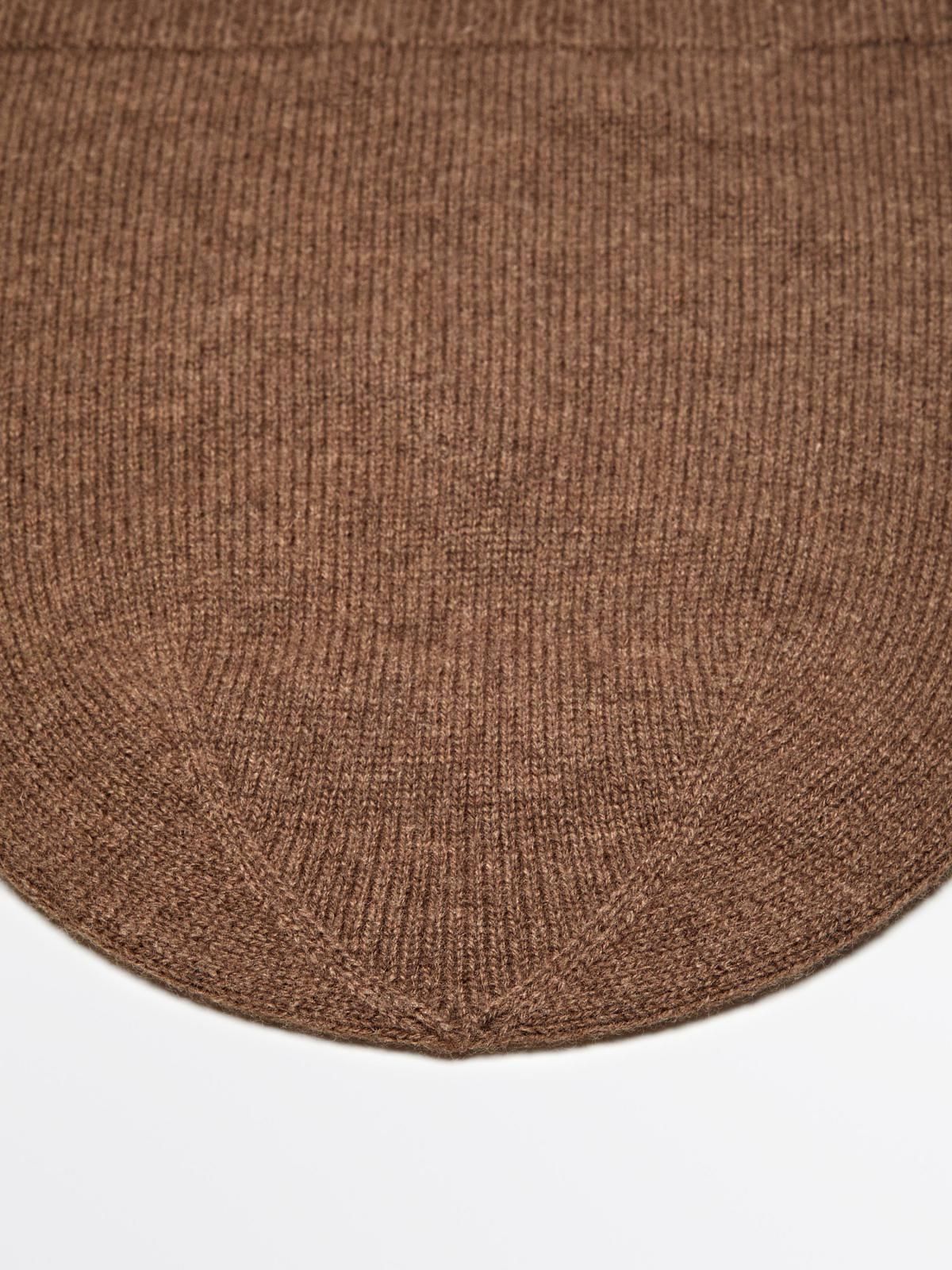 마시모두띠 울블렌드 파인 니트 롱 비니 4613/609 BROWN - 상세 이미지 5