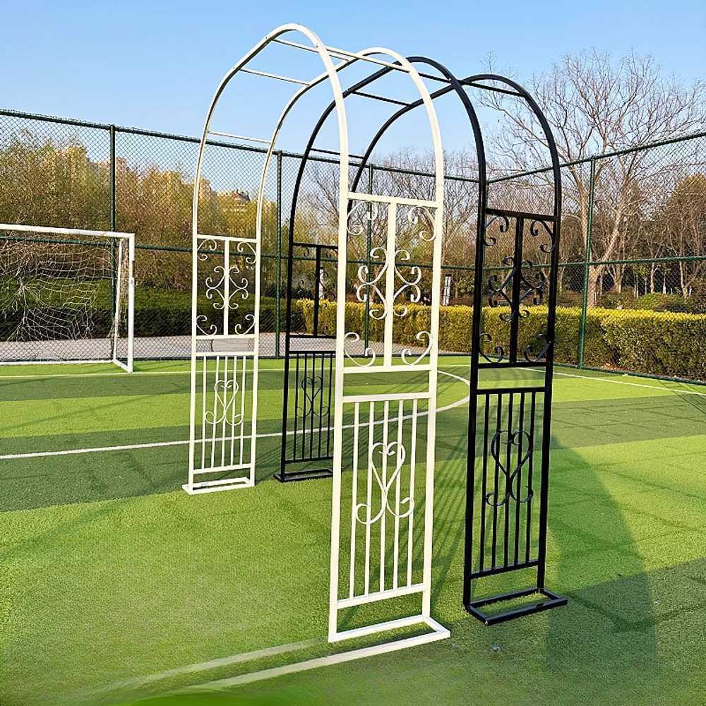 덩굴식물 지지대 아치형 정원 울타리 철제 주택 가든 블랙(3.4mx2.3mx40cm) - 상세 이미지 5