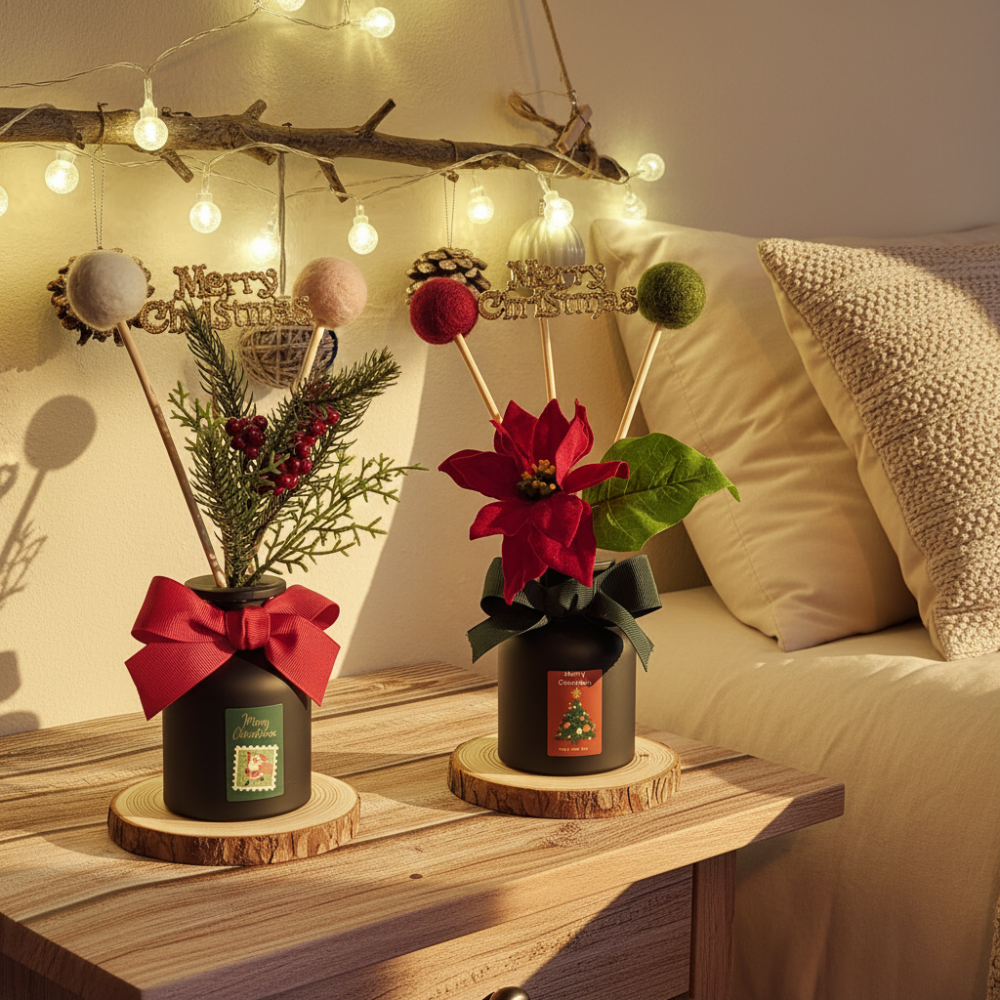 크리스마스 디퓨저 2종 세트 호텔 백화점 카페 현관 인테리어 거실 방향제 집들이 선물