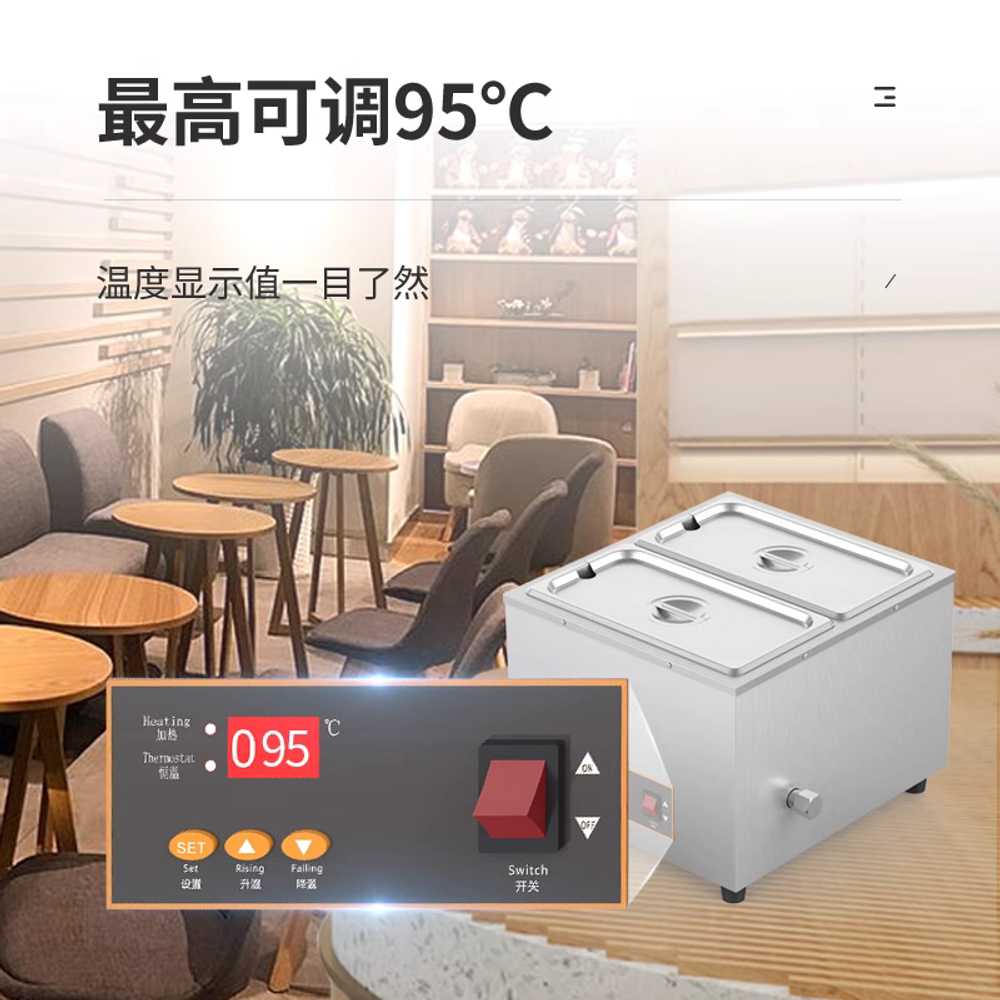 업소용 중탕기 탕온기 어묵통 스프 호텔 보온 카레 2구 6Lx2 - 상세 이미지 4