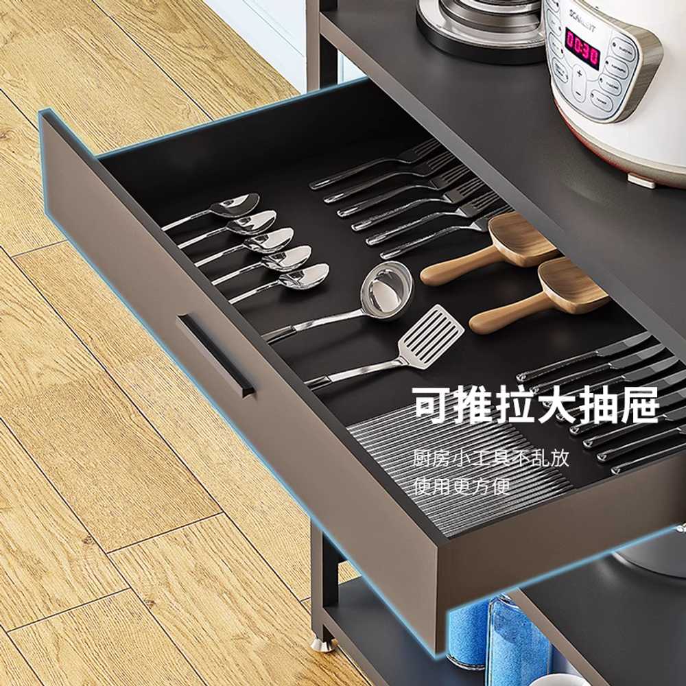 밥솥 전자레인지 선반 주방 다층 냄비 도구 용품 랙 3단 - 상세 이미지 5