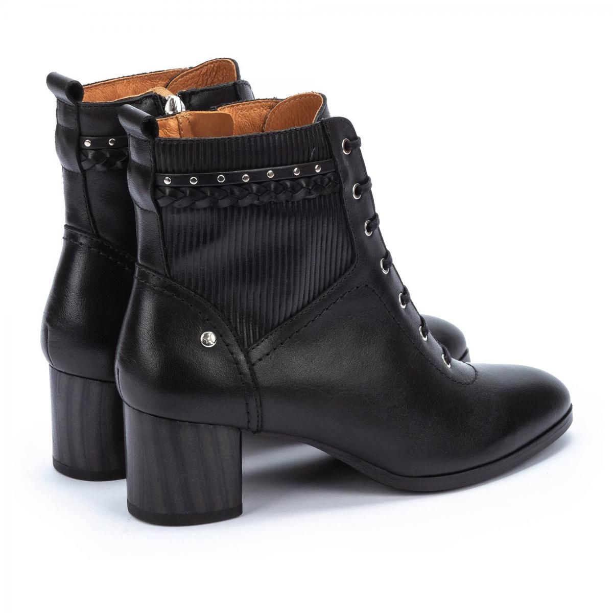 피콜리노스 블랙 레이스업 앵클 부츠 CALAFAT W1Z-8804 BLACK - 상세 이미지 4