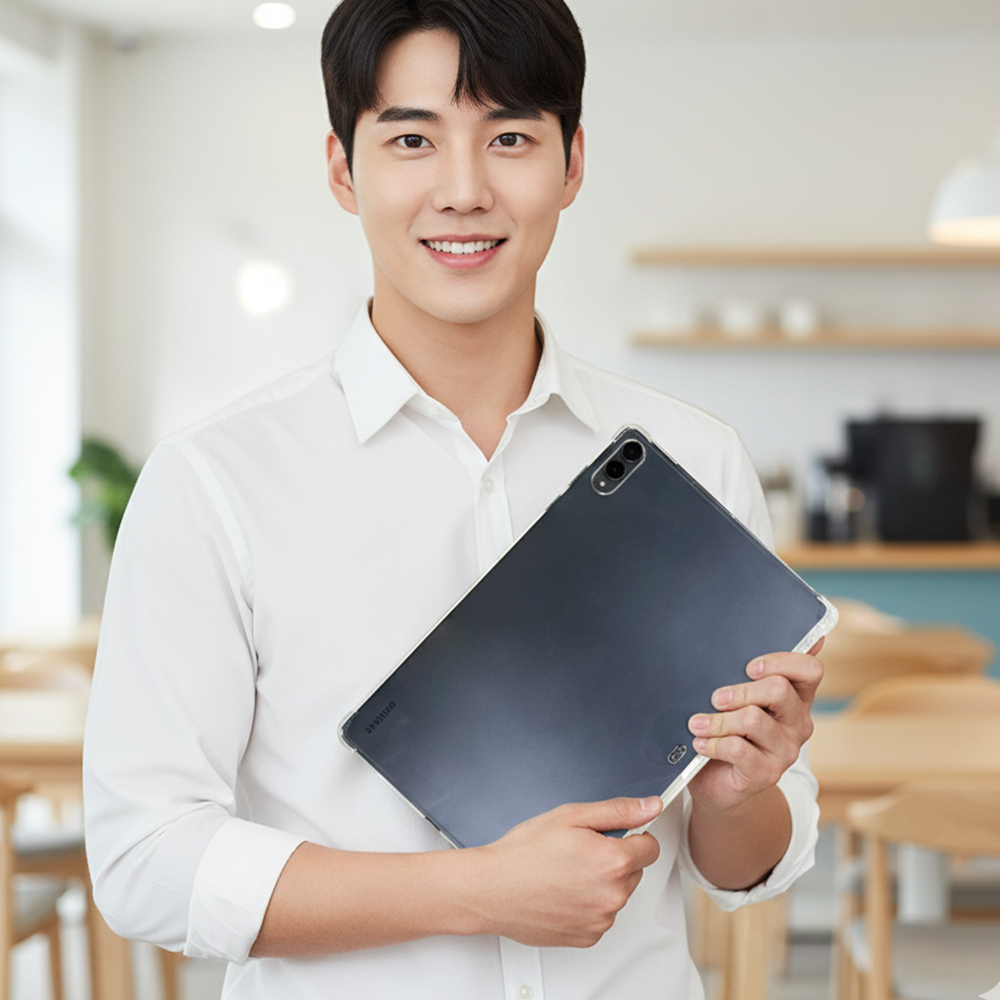 갤럭시탭 S11 울트라 케이스 범퍼 젤리 클리어 백커버 코쿠 투명, 탭 S11 울트라 - 상세 이미지 3