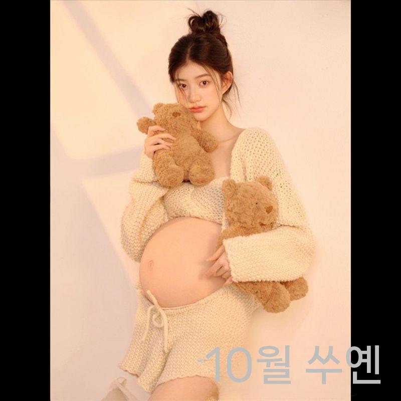 만삭사진 옷 프렌치 만삭 만삭촬영 스튜디오 - 상세 이미지 4