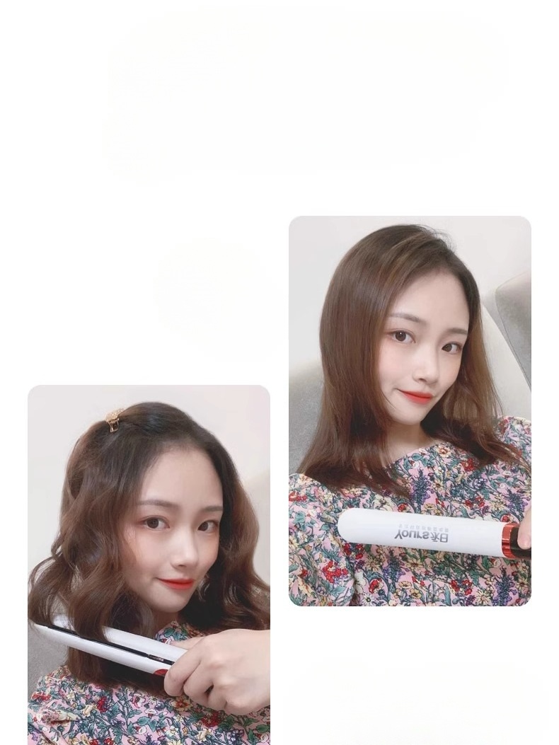 110V고데기 휴대용 전기 정리 해외여행 벚꽃가루 여행용 스틸 흰색 4단 잔머리 - 상세 이미지 3