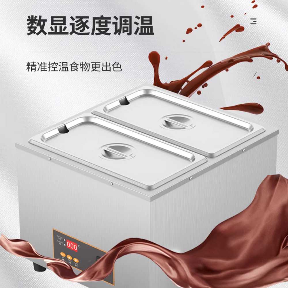 업소용 중탕기 탕온기 어묵통 스프 호텔 보온 카레 2구 6Lx2 - 상세 이미지 3