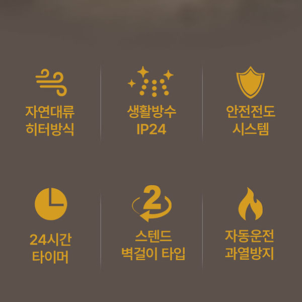 대성하이원 컨벡터히터 화장실 동파방지 DCH-1000W 전기 난로