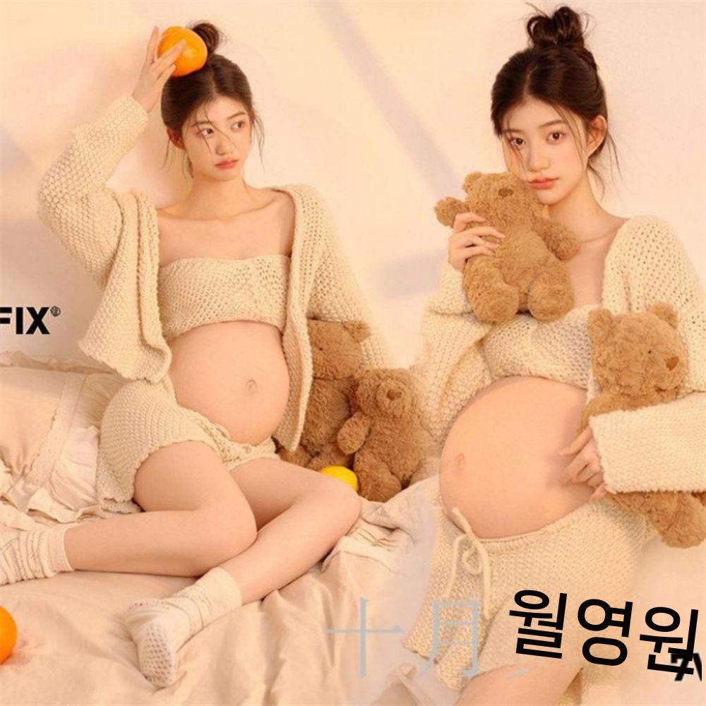 만삭사진 옷 프렌치 만삭 만삭촬영 스튜디오 - 상품 이미지