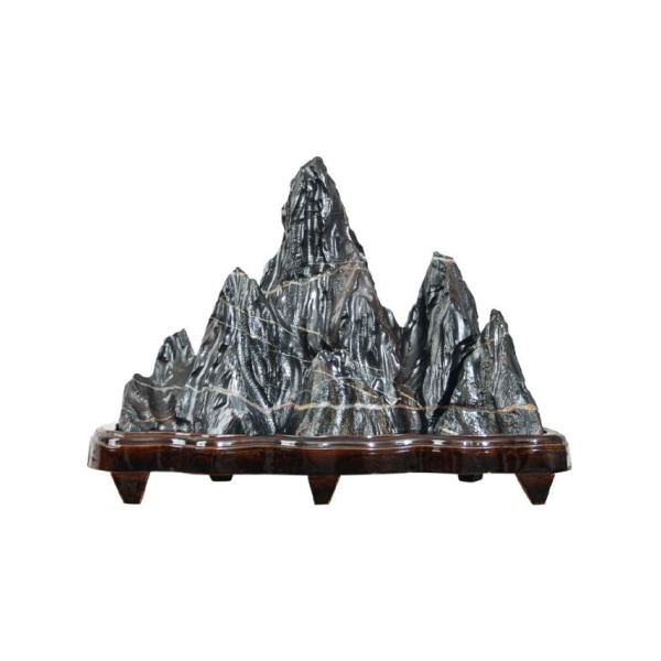 풍수 인테리어 수석 돌조각 산수경석 거실 사무실장식용 36x15X20 - 상품 이미지