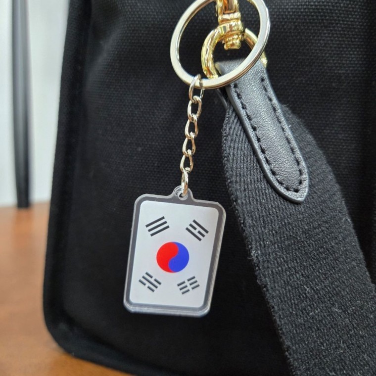 양면 태극기 키링 열쇠고리 기념품 - 상품 이미지