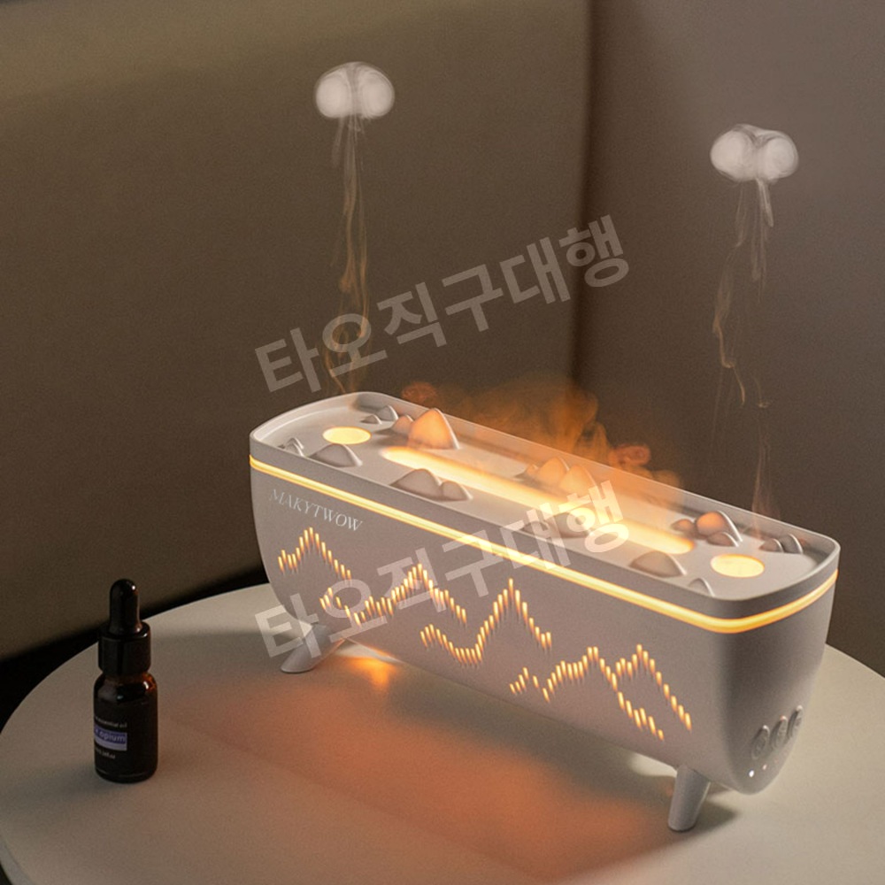 해파리가습기 무드등 침실 미니 가정용 가습기 저소음 탁상 조명 사무실 소형 책상 - 상품 이미지