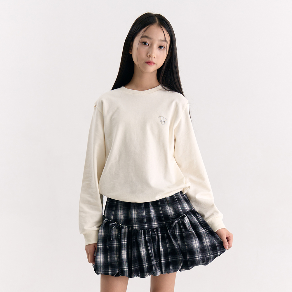 더데이걸 체크 벌룬 스커트 TGWH25W05 - 상품 이미지
