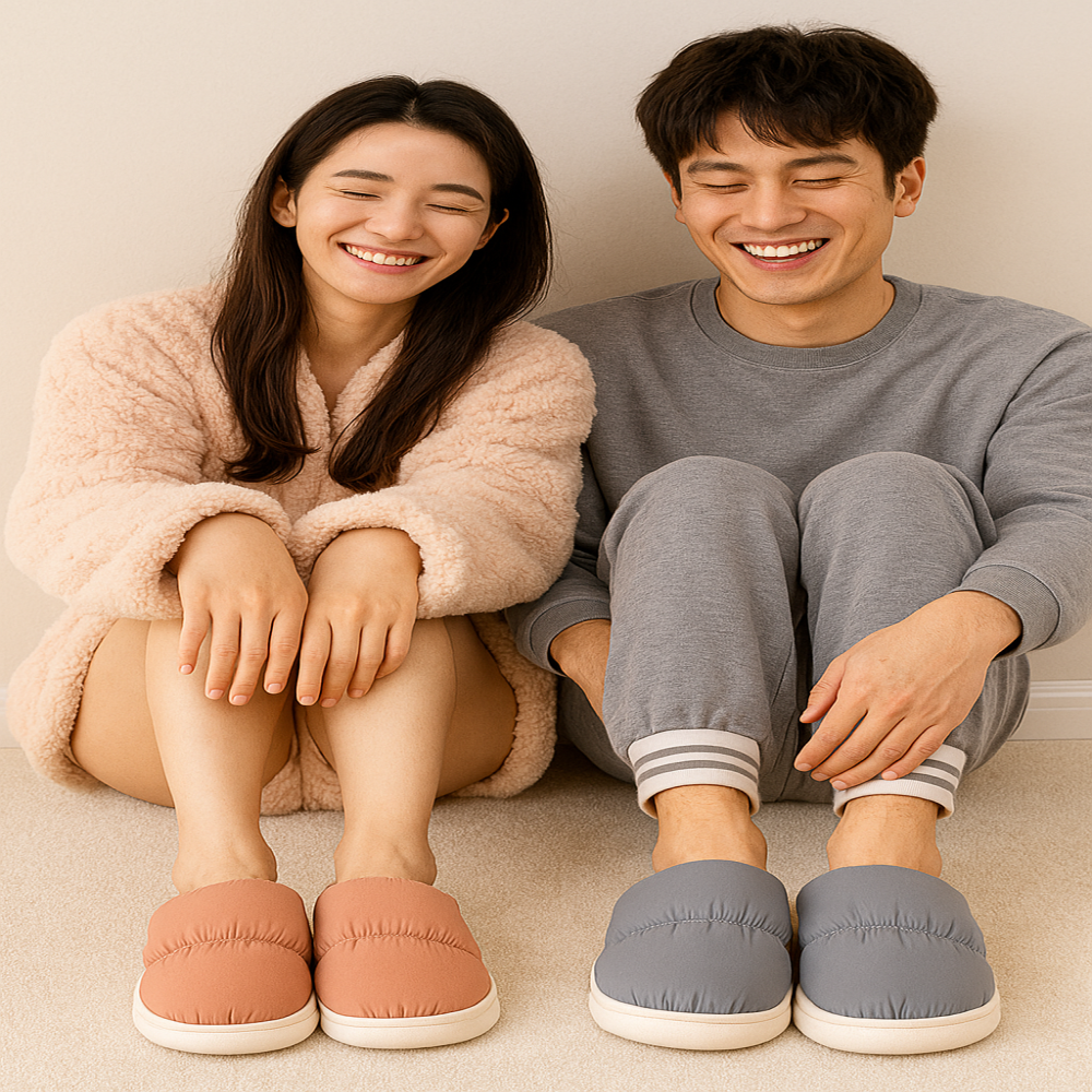 패딩실내화 말랑푹신층간소음실내화 거실슬리퍼 겨울실외화 어린이집 병원실내슬리퍼 겨울룸슈즈 - 상품 이미지