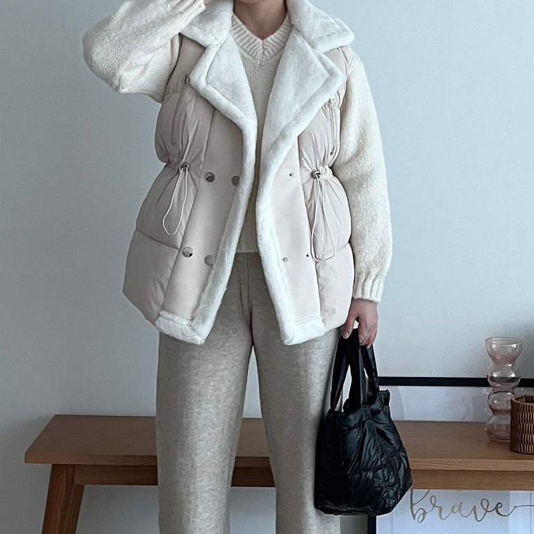 여성패딩조끼 패딩조끼 겨울조끼 - 메인 이미지