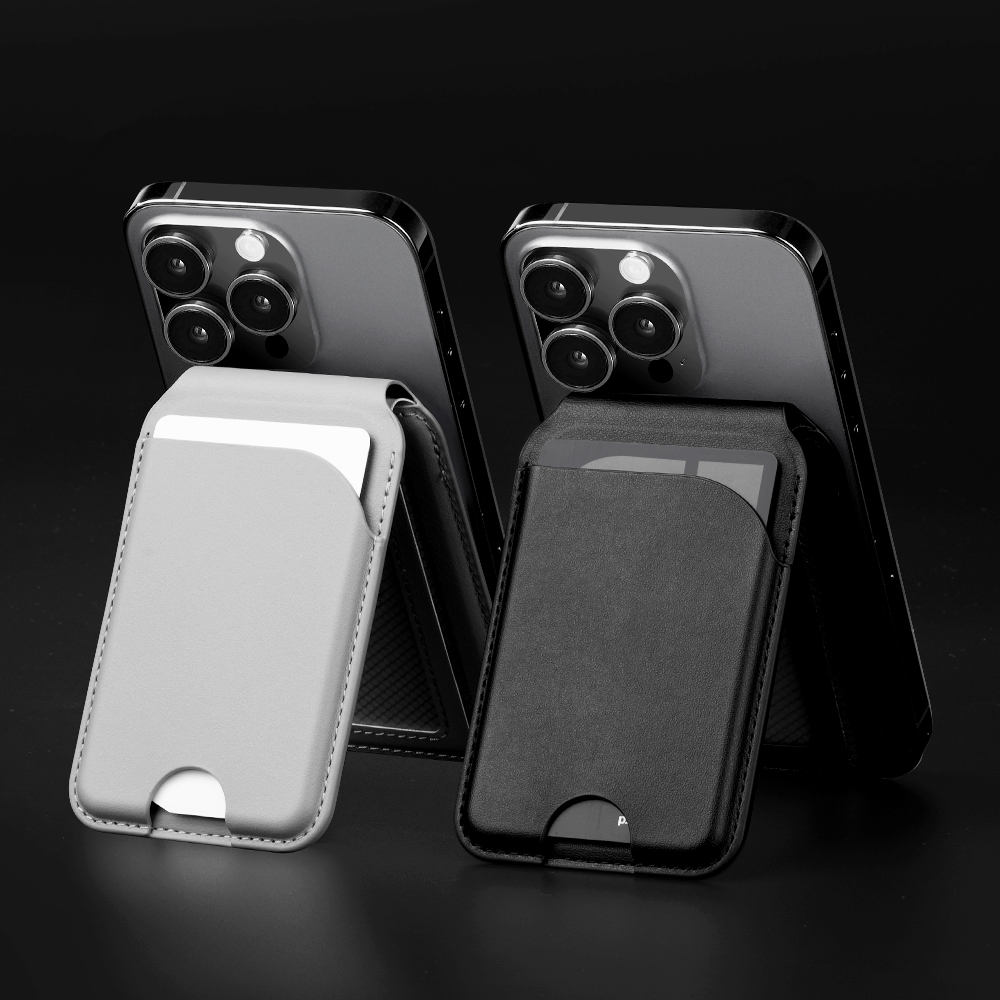 맥앤블랙 맥핀 맥세이프 카드지갑 아이폰 갤럭시 호환 가죽 거치대 스탠드 케이스 3장 제품 이미지