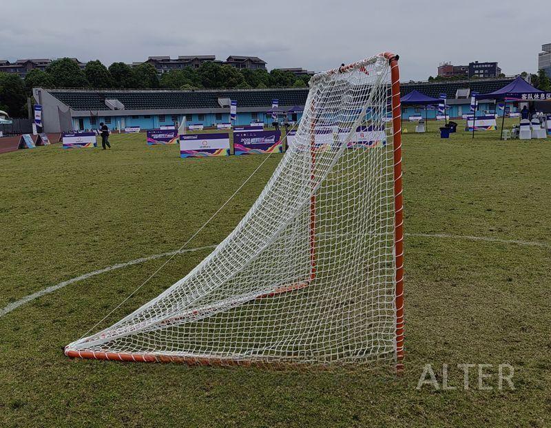 미니 골대 네트 축구 필드 훈련 접이식 조립식 하키 4x4 피트 레드 골대 세트 - 상세 이미지 3