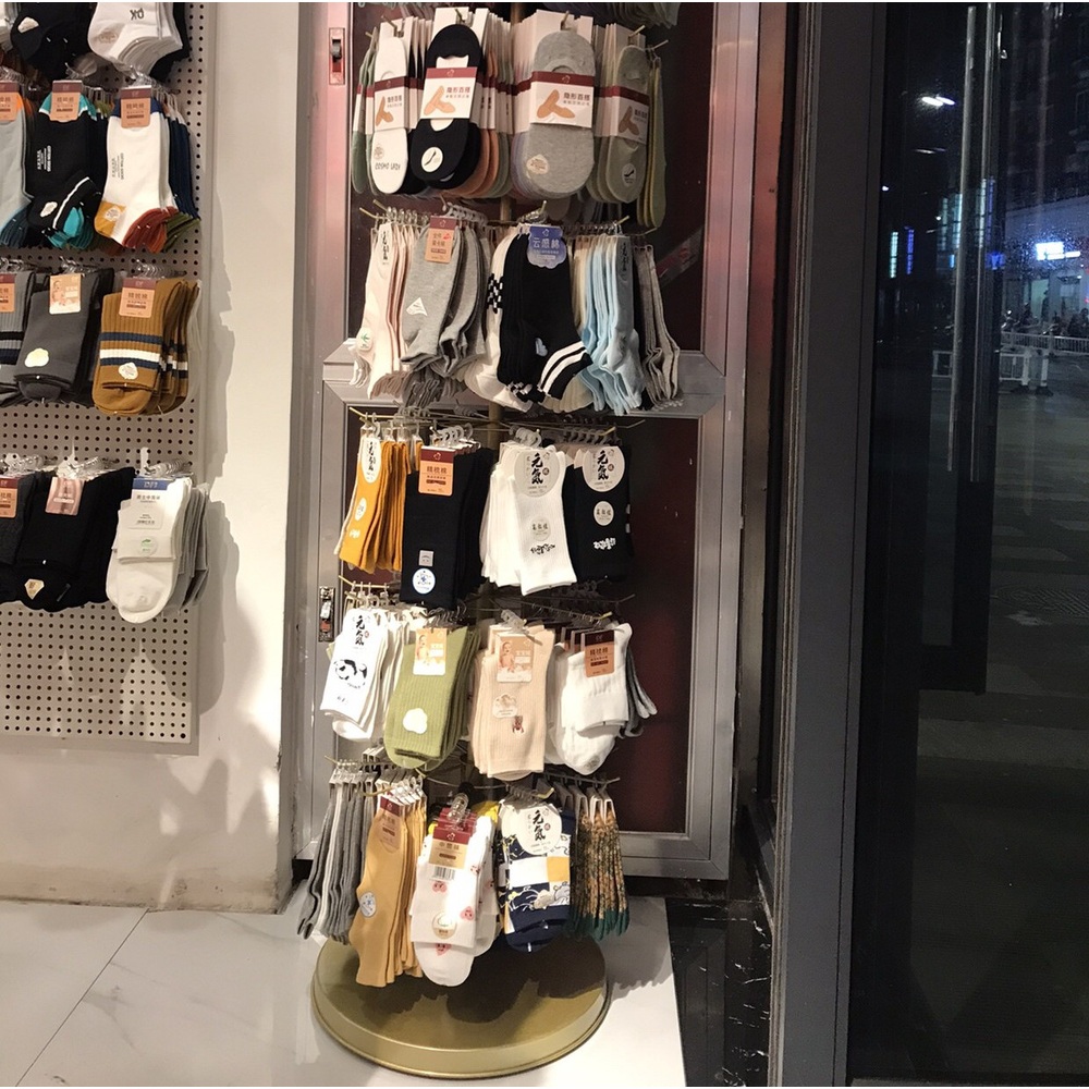 회전진열대 매대 걸이대 거치대 매장용 디스플레이 고리 골드 양말 액세서리 - 상세 이미지 4