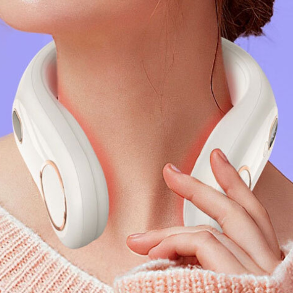 휴대용 넥밴드 온풍기 목걸이 히터 충전 충전식 온풍기 충전 온풍기