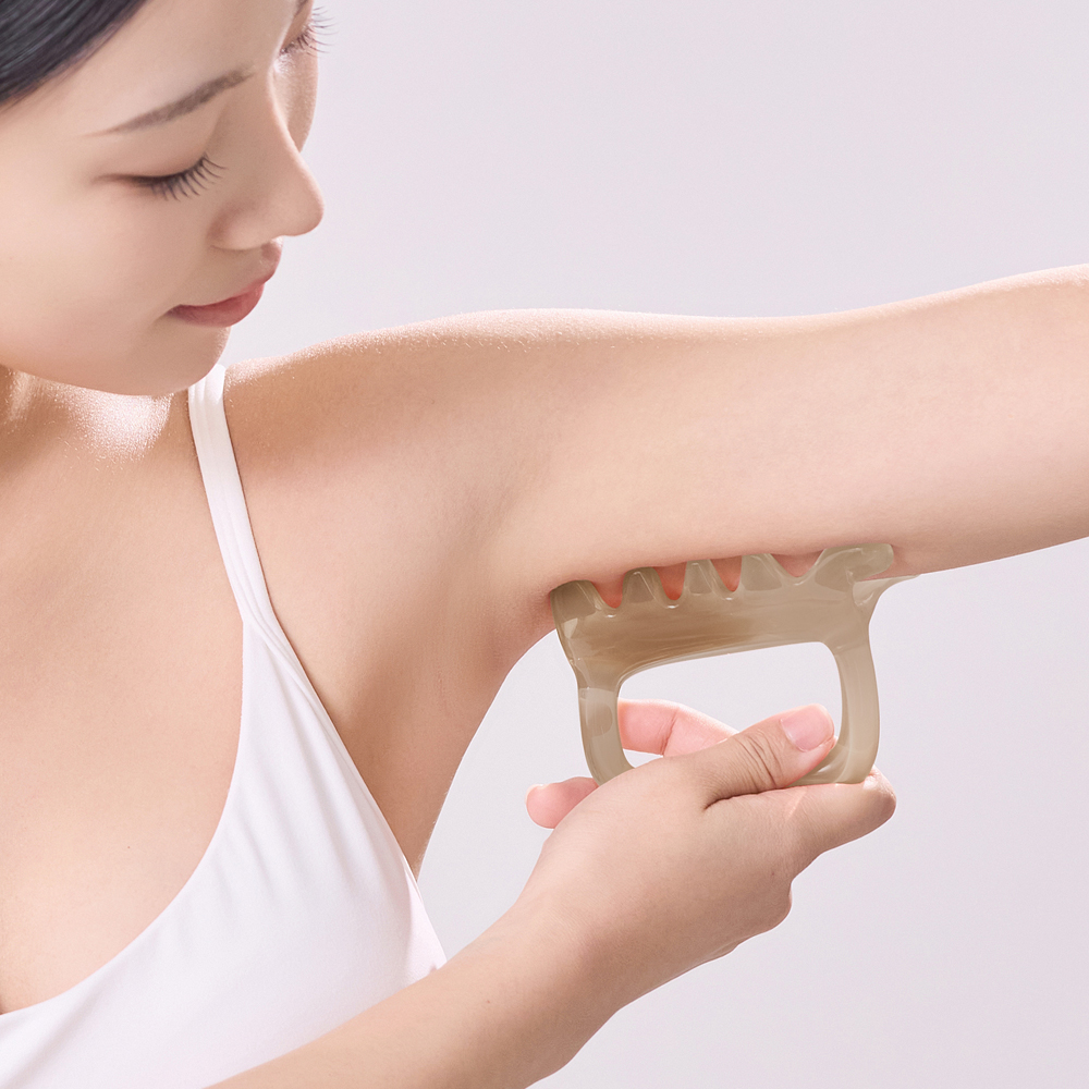 모매착 괄사 마사지 얼굴 마사지기 종아리 두피 목 승모근 경락 림프순환 바디괄사 - 상세 이미지 5