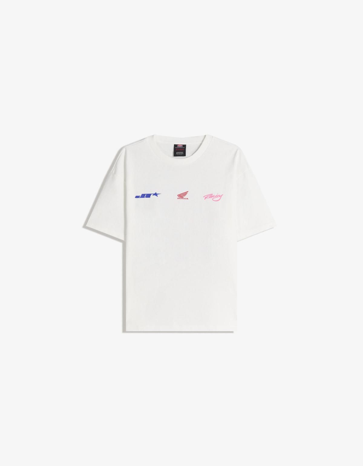 버쉬카 BMX 혼다 백프린트 반팔 티셔츠 8126/217 WHITE - 상세 이미지 2