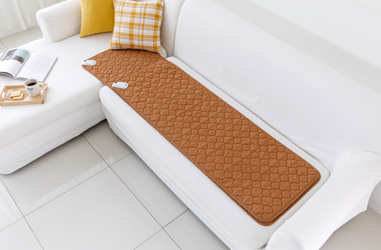 EMF 전자파안심 카본탄소전기요 쇼파용 여행용 쓰리템 미니싱글, 50x180cm, 황토