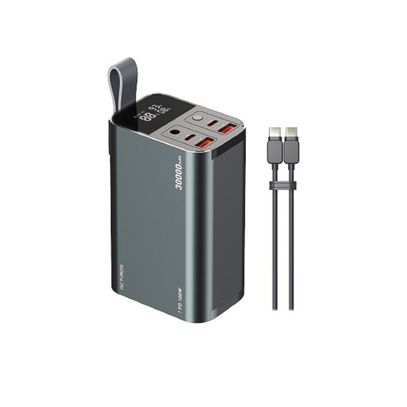 100W 초고속 보조배터리30000 CtoC USB 2포트 22.5W DC 대용량 랜턴 - 상품 이미지