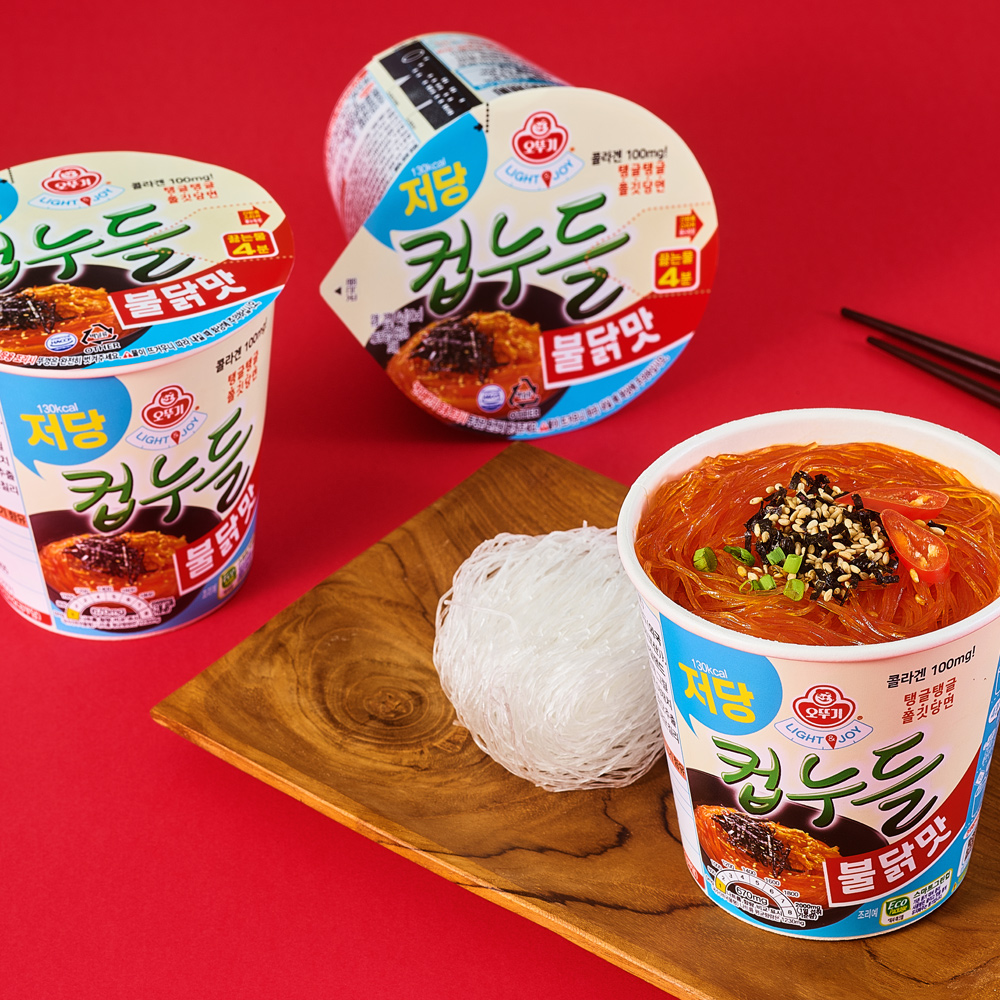 오뚜기 LIGHT&JOY 저당컵누들 불닭맛 42g 6개 이미지 3