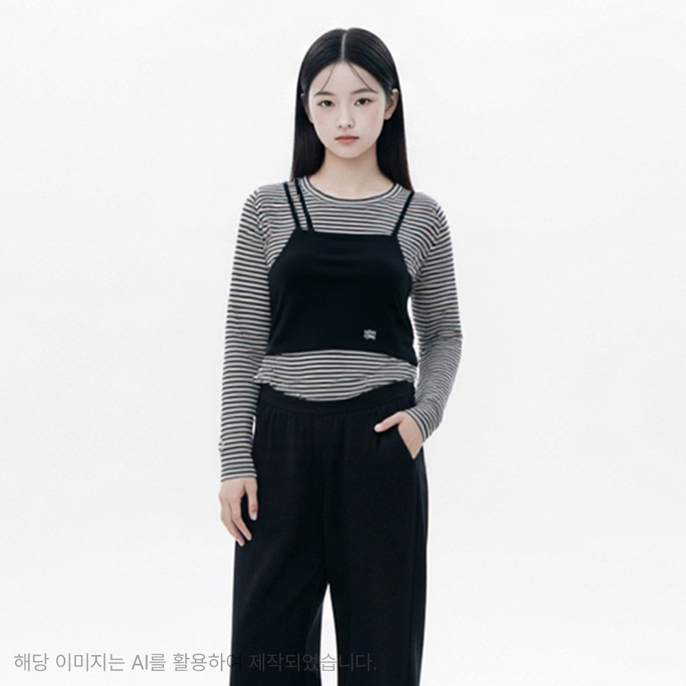 [더데이걸] 핀 스트라이트 뷔스티에 티 TGLA25W03_7358 - 상품 이미지