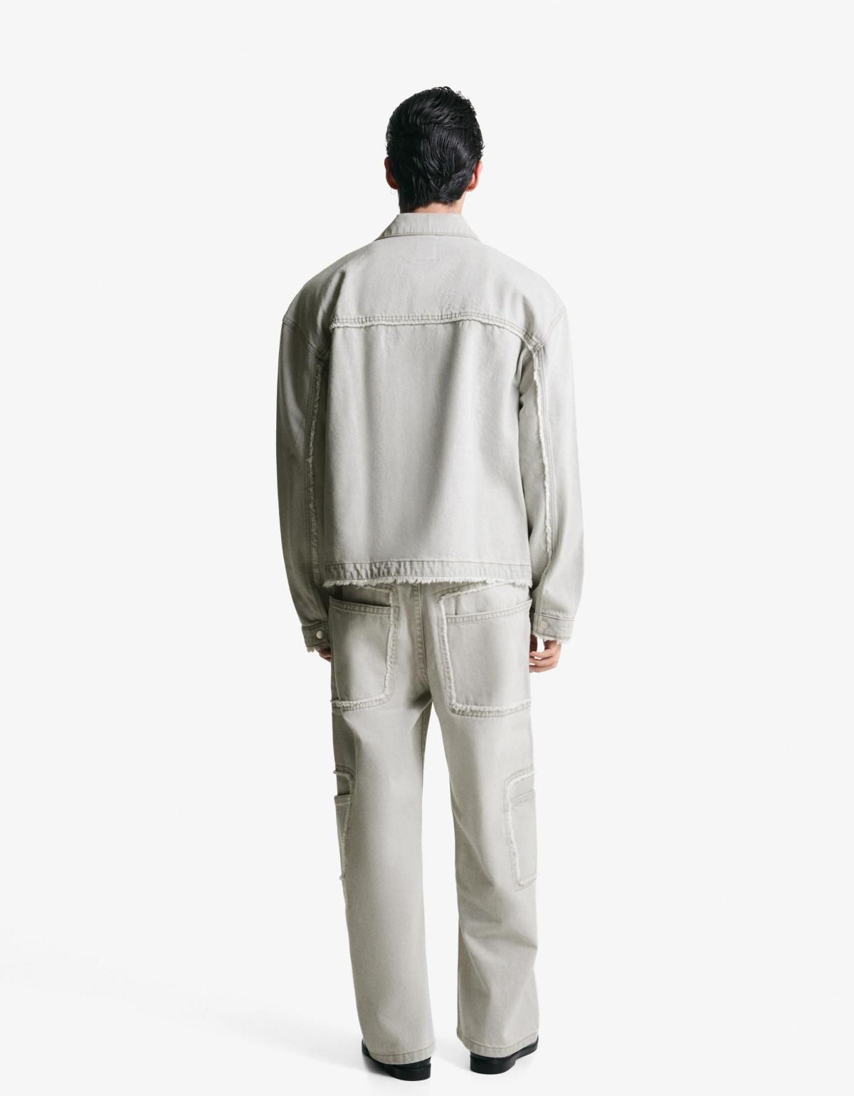 버쉬카 트렌디 프린지 데님 재킷 6746/352 GREY - 상세 이미지 4