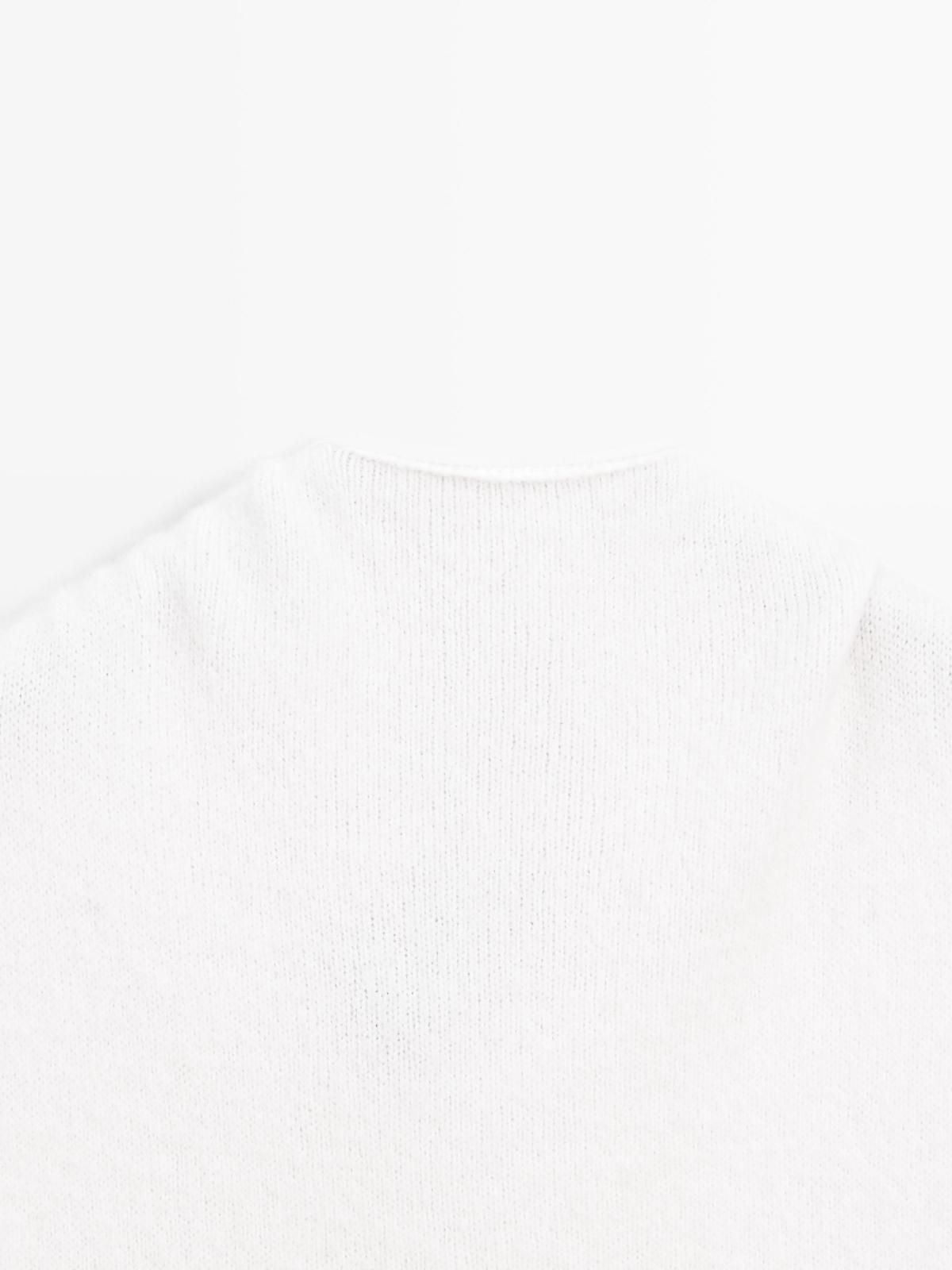 마시모두띠 프리미엄 알파카 후드 니트 베스트 6316/621 WHITE - 상세 이미지 3