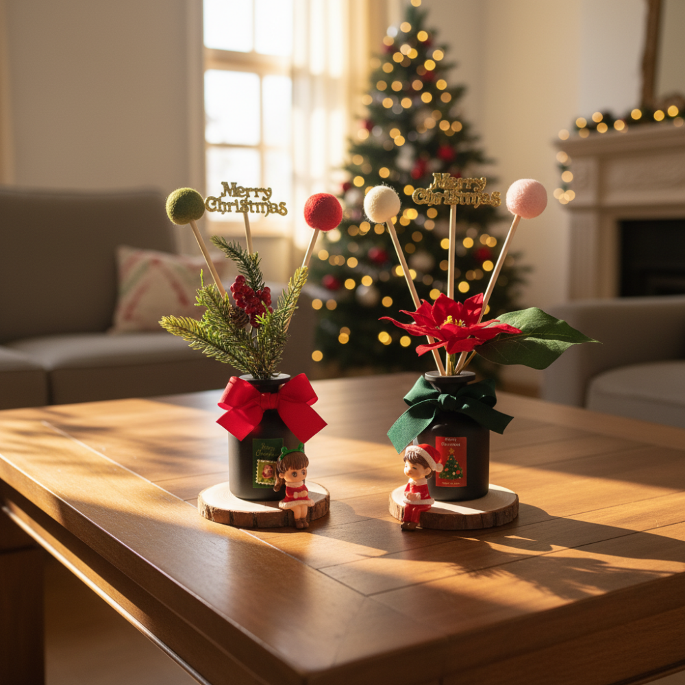 크리스마스 디퓨저 2종 세트 호텔 백화점 카페 현관 인테리어 거실 방향제 집들이 선물
