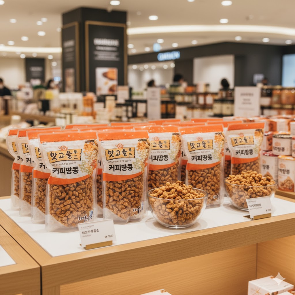 명식품본사 커피땅콩 대포장 술안주 맥주 편의점 써비스 안주 간식 1kg, 1개 - 상세 이미지 4