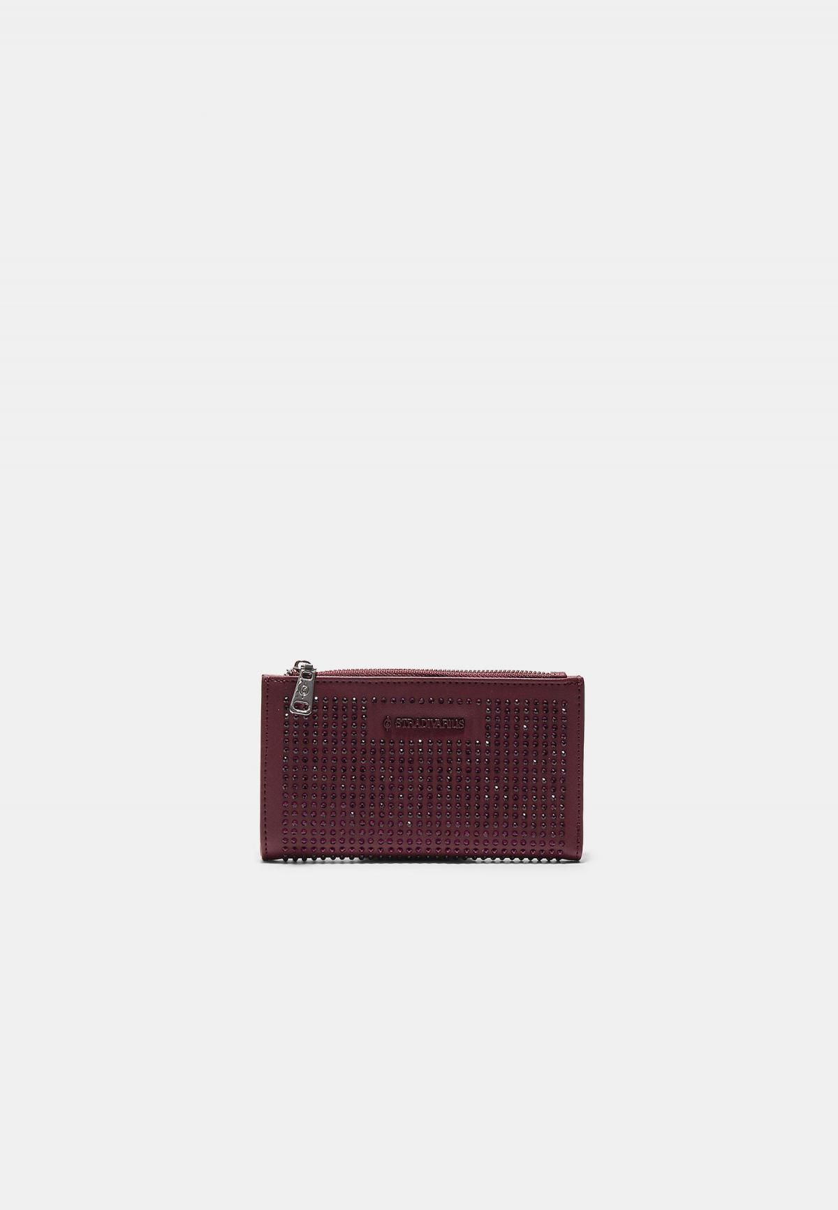 스트라디바리우스 럭셔리 라인스톤 장지갑 0560/919 BURGUNDY - 상품 이미지