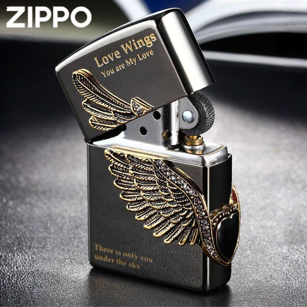 ZIPPO 라이터 (선물상자세트) 블랙아이스윙 핸드메이드 지포라이터 남자친구 생일 - 상세 이미지 5