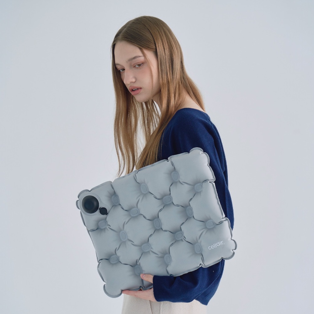 셀레어 트래블 쿠션 휴대용 에어 무하중 차 야구장 공원 기내용 비행기 에어셀 여행용 방석