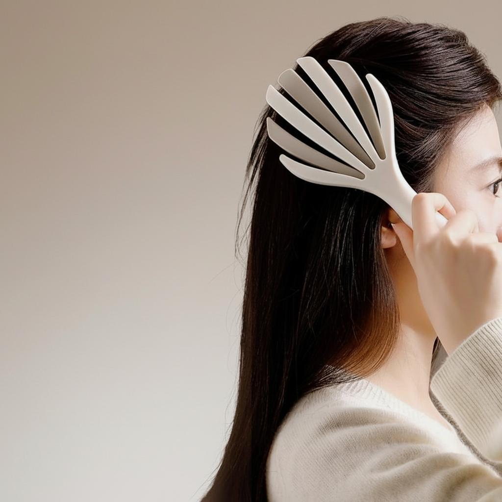 갈퀴 마사지 브러시 머리빗 두피마사지 모공자극 헤어케어 브러쉬 - 상품 이미지