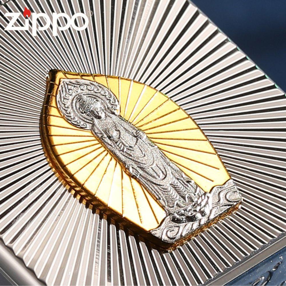 ZIPPO 정품 라이터 (단품) 순은 펜던트 수호 행운기원 방풍지보 핸드메이드 지포라이터 생일 새해 선물용 - 상세 이미지 2