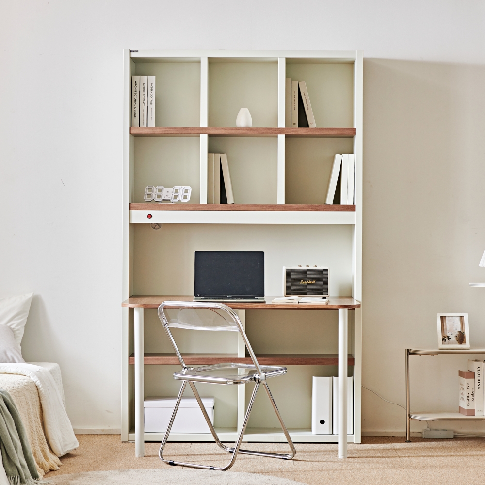 동서가구 프라임 1200 정면 책상 책장 세트 DF908134