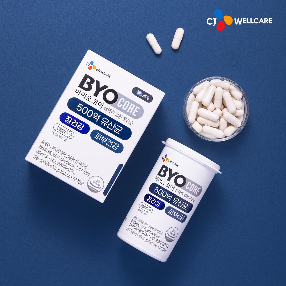 [45일분] CJ 바이오코어 500억 보장 부자 최화정 유산균 상온보관 프로바이오틱스 90캡슐, 1개