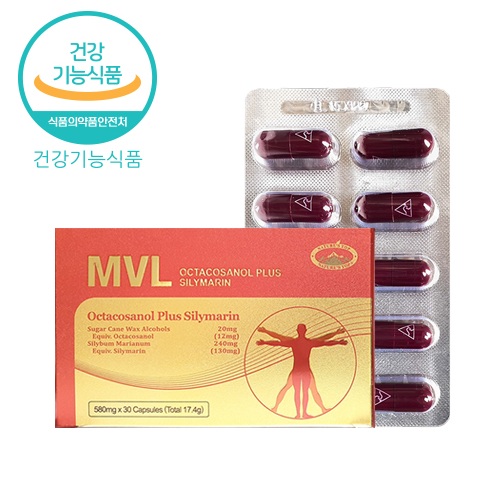 (정식수입 공식판매점) 네이쳐스탑 MVL 폴리코사놀 밀크시슬 옥타코사놀 실리마린 간 혈관 건강 30캡슐, 4개 - 상세 이미지 3
