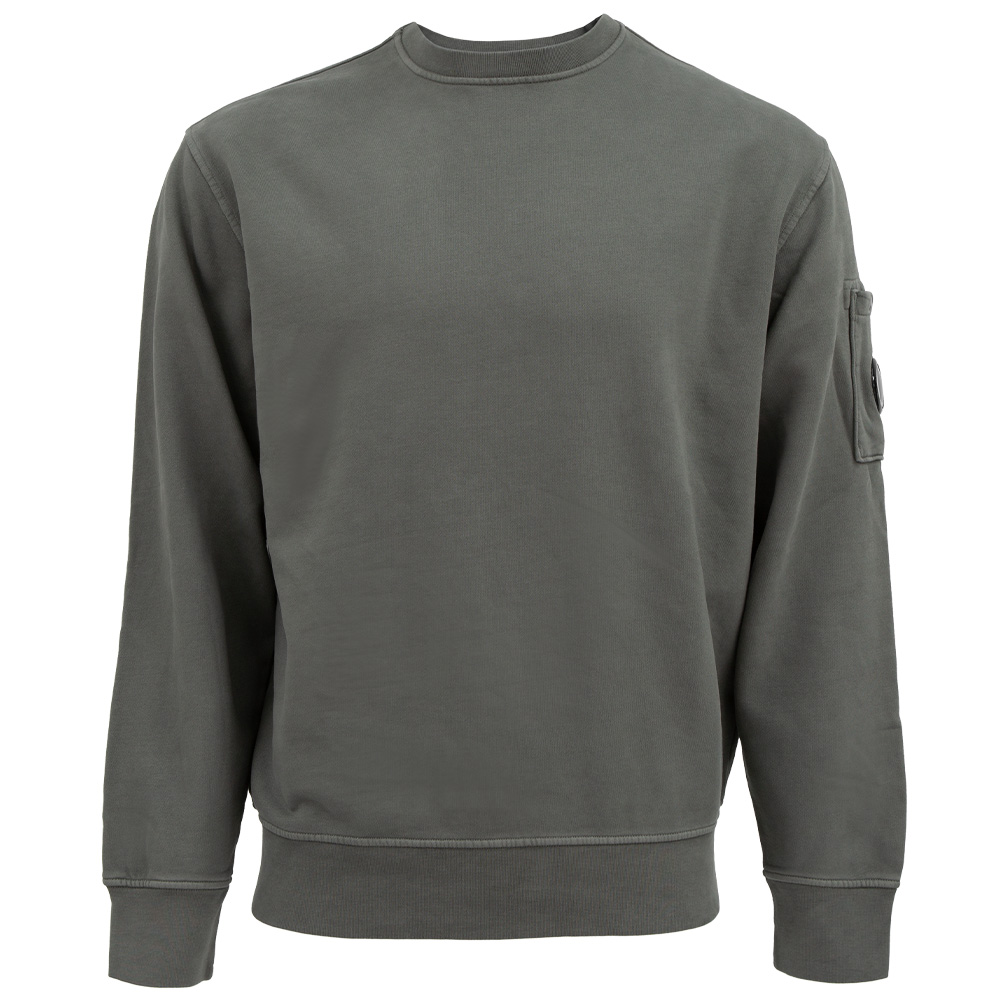 CP컴퍼니 브러쉬드 디아고날 크루넥 건메탈 맨투맨 19CMSS718A 006372R 921 (2025 F/W) L - 상품 이미지