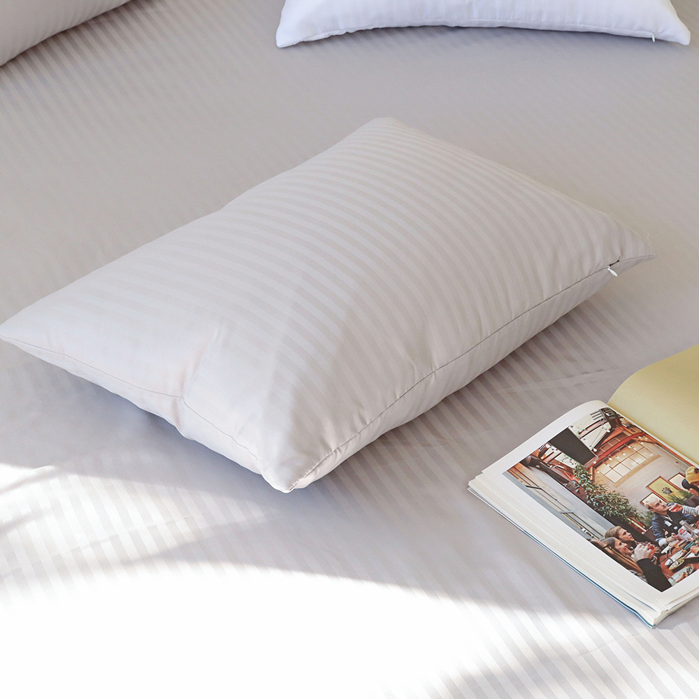 프리즈 먼지없는 호텔식 스트라이프 마이크로 도비 사계절 침대 매트리스 커버 홑겹 Q