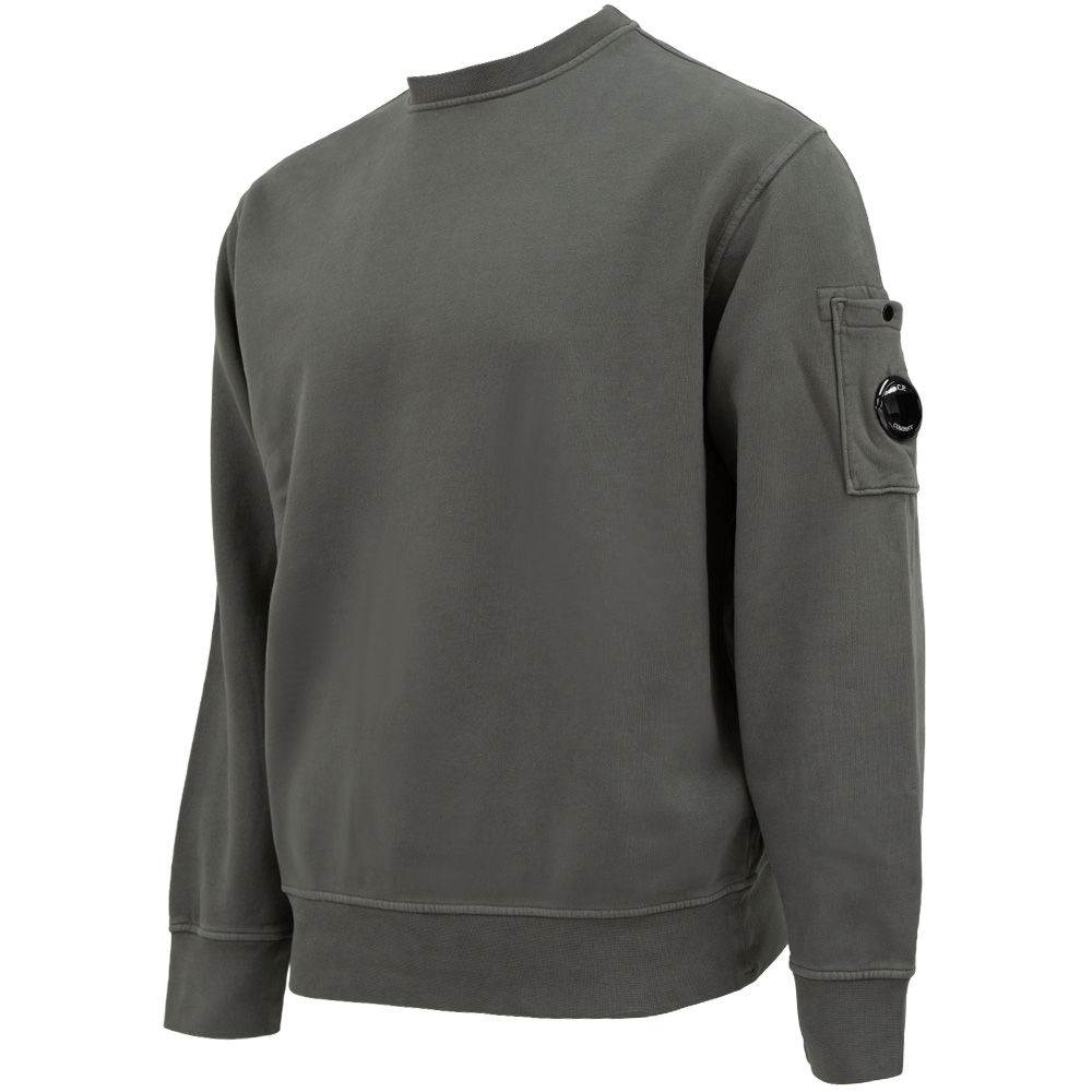 CP컴퍼니 브러쉬드 디아고날 크루넥 건메탈 맨투맨 19CMSS718A 006372R 921 (2025 F/W) L - 상세 이미지 2
