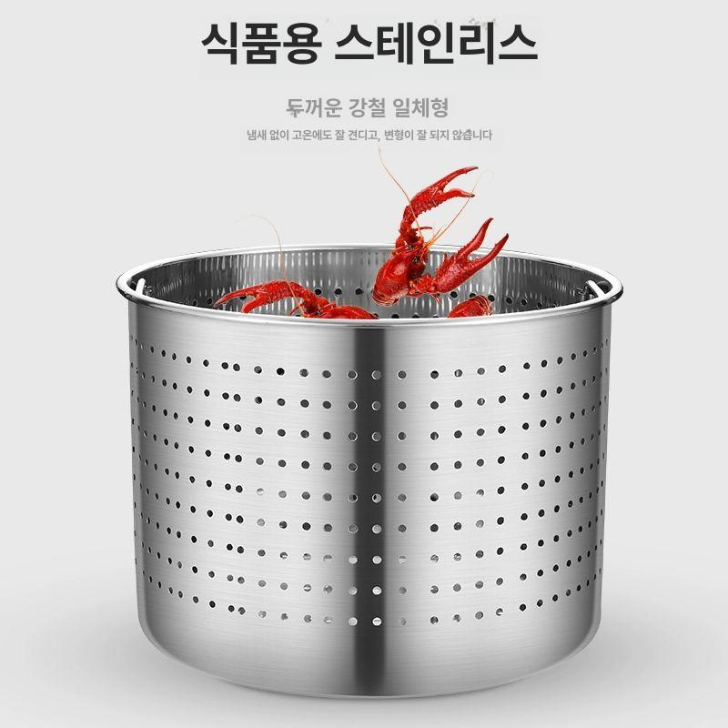 업소용 스텐 다시통 대형 국물 배럴 건더기 육수 거름통 - 상세 이미지 2