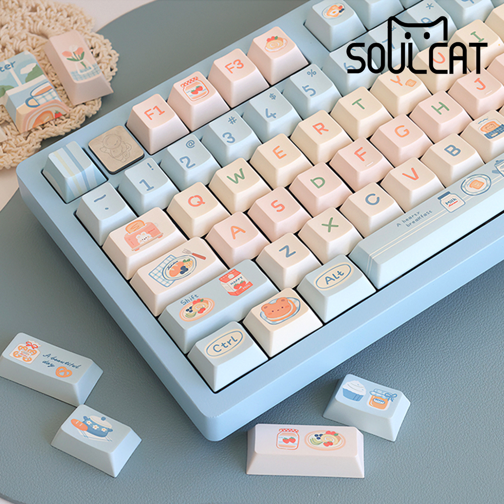 Soulcat PBT 기계식키보드 체리 키캡 염료승화 브런치 - 상품 이미지
