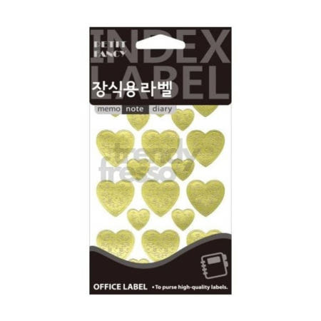 [트렌디프레소협력사]다올 장식스티커 금색 6매 견출지 노원견출지