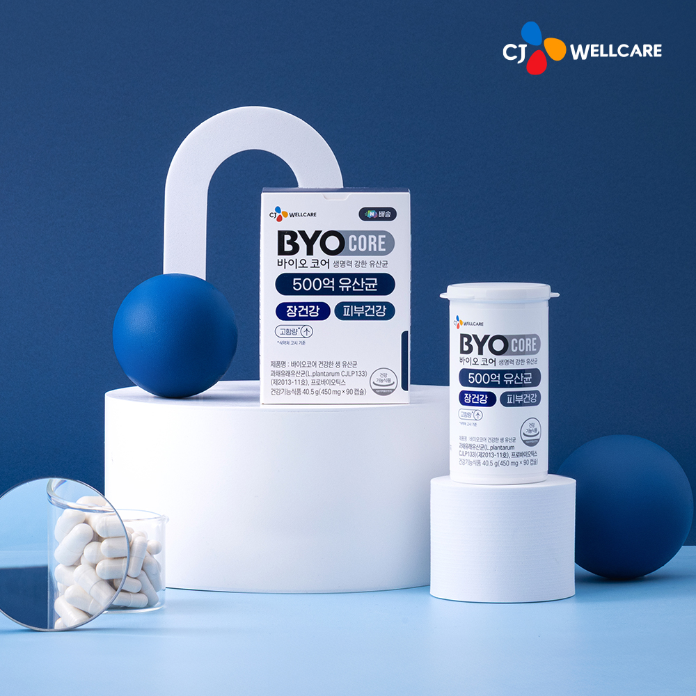 [45일분] CJ 바이오코어 500억 보장 부자 최화정 유산균 상온보관 프로바이오틱스 90캡슐, 1개