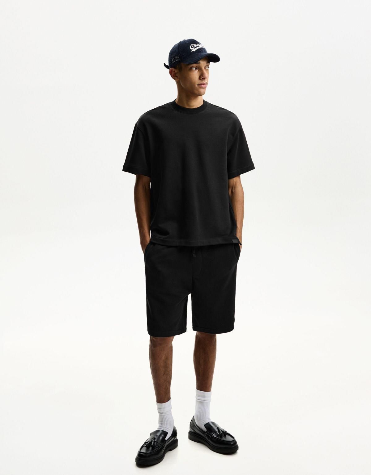 버쉬카 플러시 오버핏 반팔 티셔츠 2807/777 BLACK - 상세 이미지 3