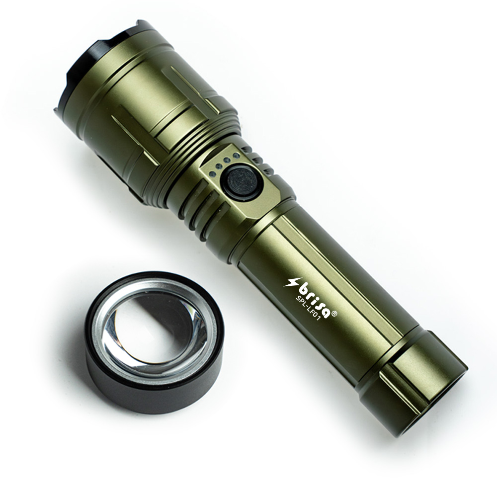 브리사 파이어 LED 후레쉬 충전식 손전등 해루질 캠핑 랜턴 점화렌즈
