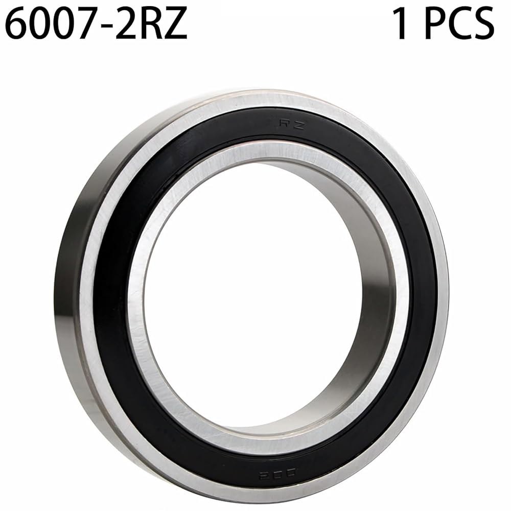 6007-2RZ 베어링, 35x62x14mm 볼 베어링 6007RZ 이중 고무 밀봉 차폐 ID 35mm, OD 62mm, 두께 14mm 전문 고속 딥 그루브 정밀 모터 - 상세 이미지 2